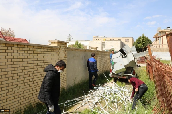 آغاز عملیات تخریب سرای دانشجویی فرسوده دانشگاه فرهنگیان استان کهگیلویه و بویراحمد 3