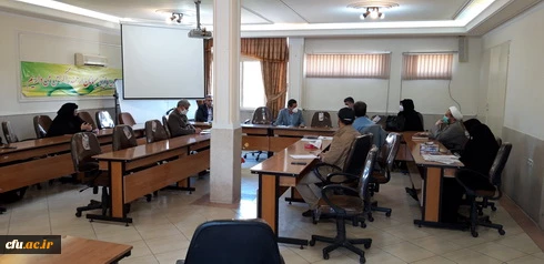 دومین نشست شورای آموزشی دانشگاه فرهنگیان قزوین درسال99 به صورت حضوری ومجازی برگزارشد. 3