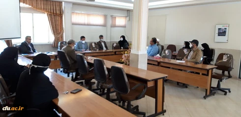 دومین نشست شورای آموزشی دانشگاه فرهنگیان قزوین درسال99 به صورت حضوری ومجازی برگزارشد. 4