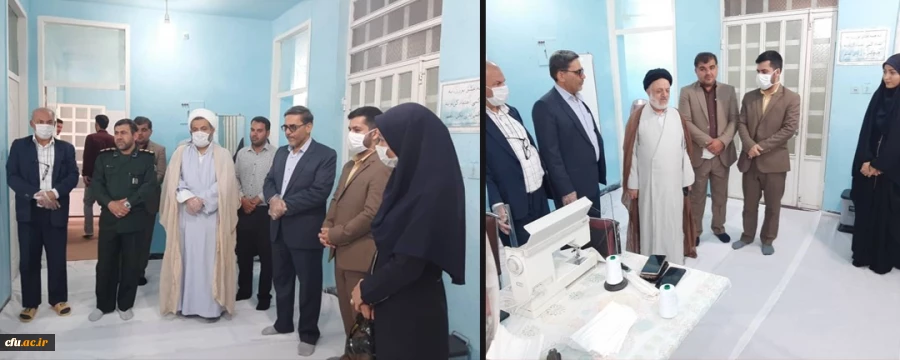 افتتاح کارگاه تولید ماسک و دستکش