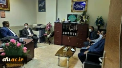 دیدار معاون هماهنگ کننده دانشگاه فرهنگیان استان سیستان وبلوچستان با مشاور استاندار در امور بازماندگان از تحصیل استان