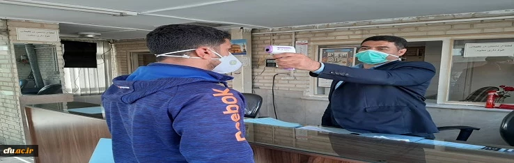 ثبت نام حضوری مهارت آموزان ماده 28 در دانشگاه فرهنگیان استان قزوین با رعایت پروتکل های بهداشتی و طرح فاصله گذاری اجتماعی 2