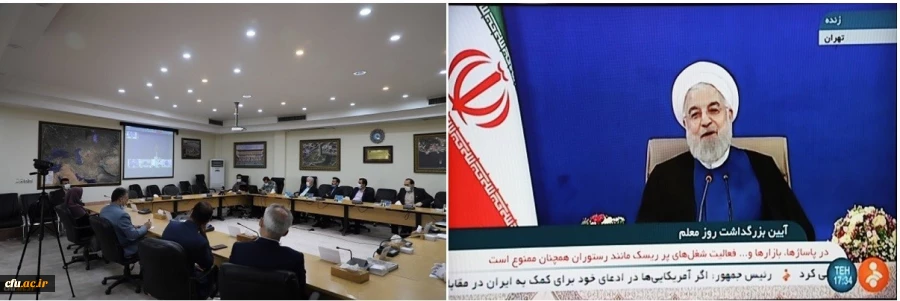 با حضور ویدئو کنفرانسی رئیس جمهور از معلمان برتر گلستان تجلیل شد 4