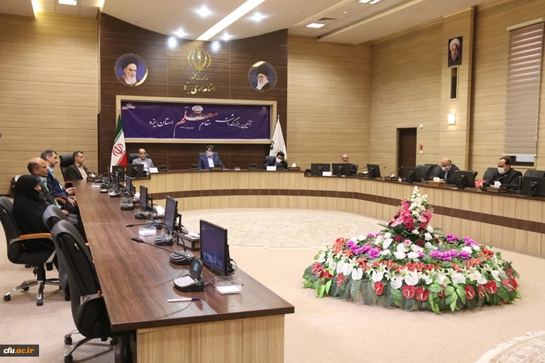 حضور سرپرست مدیریت امور پردیس های استان یزد در جلسه ویدئو کنفرانس رییس جمهور با استاندار و مدیر کل آموزش و پرورش 3