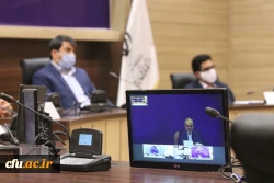 حضور سرپرست مدیریت امور پردیس های استان یزد در جلسه ویدئو کنفرانس رییس جمهور با استاندار و مدیر کل آموزش و پرورش 4