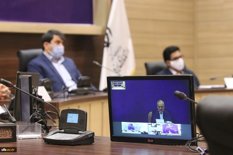 حضور سرپرست مدیریت امور پردیس های استان یزد در جلسه ویدئو کنفرانس رییس جمهور با استاندار و مدیر کل آموزش و پرورش 4