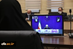 حضور سرپرست مدیریت امور پردیس های استان یزد در جلسه ویدئو کنفرانس رییس جمهور با استاندار و مدیر کل آموزش و پرورش 5