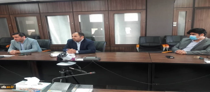 دیدار مدیریت امور پردیس های دانشگاه فرهنگیان استان قزوین " دکتر حمیدرضا مشهدی " با مدیر کل سازمان مسکن و شهرسازی استان  " مهندس ابراهیم مبارک قدم " 2