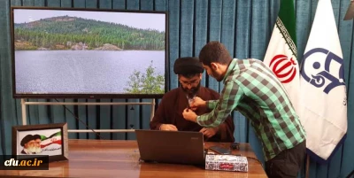 بازدید محمدپور سرپرست مدیریت امور پردیس های استان قم از استدیو ضبط تولید محتوا دروس مجازی