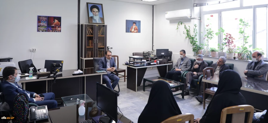 دیدار برخی از اعضاء هیات رئیسه دانشگاه فرهنگیان با کارکنان روابط عمومی 9