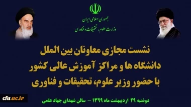 دهمین نشست هم اندیشی معاونان و مدیران بین الملل دانشگاه ها و مراکز اموزش عالی سراسر کشور با حضور وزیر علوم، تحقیقات و فناوری به صورت مجازی برگزار شد، 4