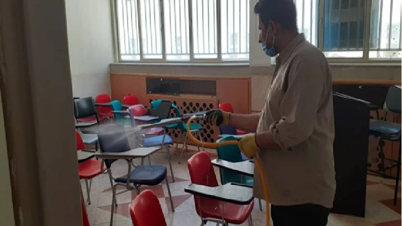 ضد عفونی و گند زدایی مستمر پردیس ها و مراکز دانشگاه فرهنگیان استان اصفهان 2