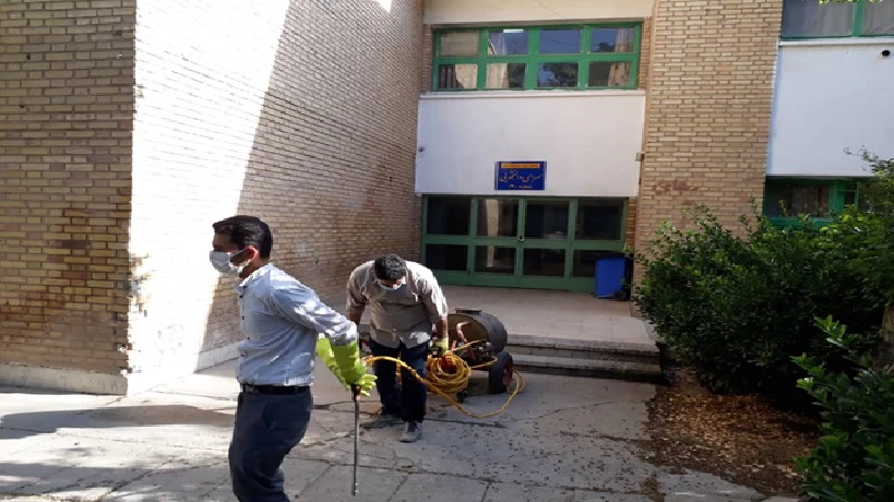 ضد عفونی و گند زدایی مستمر پردیس ها و مراکز دانشگاه فرهنگیان استان اصفهان 3