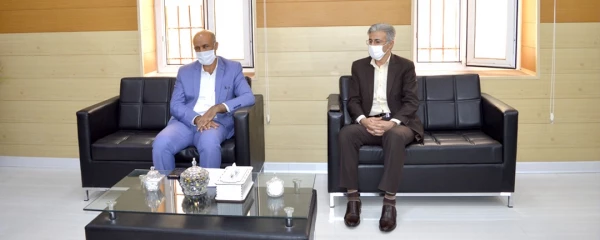نشست مدیر دانشگاه فرهنگیان استان با مدیر کل سازمان فنی و حرفه ای خوزستان