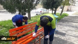 عملیات ضدعفونی و گندزدایی دانشگاه فرهنگیان استان آذربایجان غربی به صورت روزانه در راستای کنترل شیوع ویروس کرونا انجام می شود 3