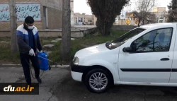 عملیات ضدعفونی و گندزدایی دانشگاه فرهنگیان استان آذربایجان غربی به صورت روزانه در راستای کنترل شیوع ویروس کرونا انجام می شود 4