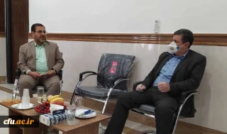 بازدید دکتر خنیفر ریاست دانشگاه فرهنگیان از مدیریت امور پردیس های استان قم
