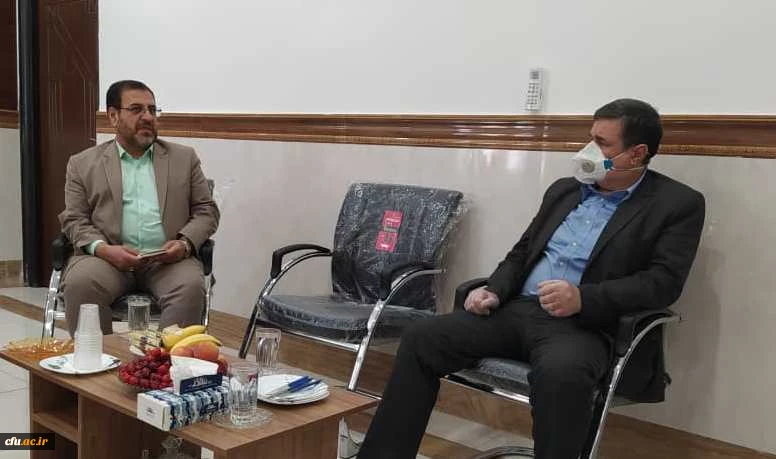 بازدید دکتر خنیفر ریاست دانشگاه فرهنگیان از مدیریت امور پردیس های استان قم 2