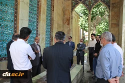 حضور مسئولین و اساتید دانشگاه فرهنگیان اصفهان در آرامگاه صائب  3