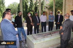 حضور مسئولین و اساتید دانشگاه فرهنگیان اصفهان در آرامگاه صائب  4