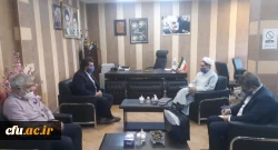 در دیدار رئیس دانشگاه فرهنگیان استان کرمان با مدیران بانک انصار استان مقرر گردید تفاهم نامه همکاری های فی مابین منعقد گردد 2