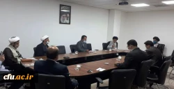 جلسه هماهنگی با آیت الله میرباقری در جهت تبدیل بیانیه گام دوم انقلاب به سرفصل های ساعات فرهنگی 3