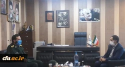 دیدار رئیس دانشگاه فرهنگیان استان با مدیر کل حفظ و نشر ارزش های دفاع مقدس کرمان
