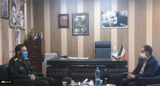 دیدار رئیس دانشگاه فرهنگیان استان با مدیر کل حفظ و نشر ارزش های دفاع مقدس کرمان