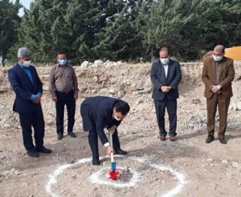آیین کلنگ زنی احداث ساختمان آموزشی دانشگاه فرهنگیان استان ایلام 