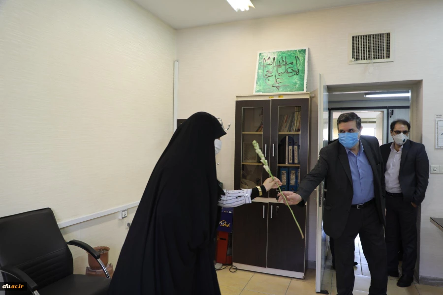 بازدید رئیس دانشگاه فرهنگیان از حوزه های مختلف به مناسبت عید غدیر خم