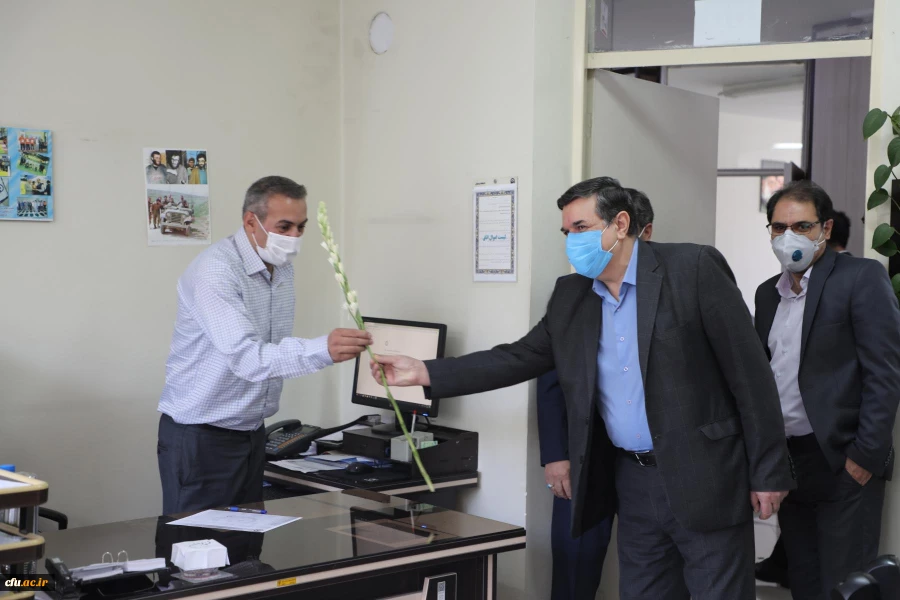 بازدید رئیس دانشگاه فرهنگیان از حوزه های مختلف به مناسبت عید غدیر خم