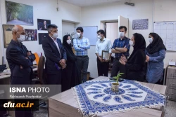 بازدید رئیس دانشگاه فرهنگیان استان اصفهان از خبرگزاری های ایسنا و ایکنا و تجلیل از سردبیران  3