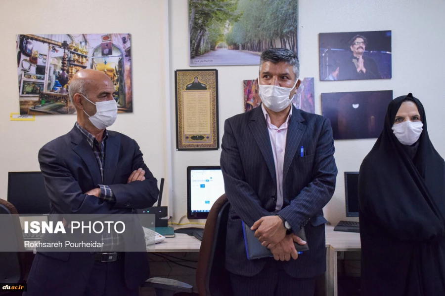 بازدید رئیس دانشگاه فرهنگیان استان اصفهان از خبرگزاری های ایسنا و ایکنا و تجلیل از سردبیران  5