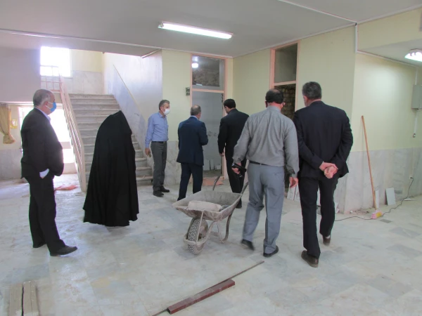 از روند ساخت و ساز و تعمیرات در پردیس حضرت زینب کبری(س) بازدید کرد
 2