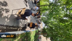 مراسم عزاداری سرور و سالار شهیدان امام حسین (ع) و یاران باوفایش با حضور مسئولین، اساتید، کارکنان و جمعی از دانشجویان در محوطه دانشگاه فرهنگیان استان آذربایجان غربی برگزار شد 2