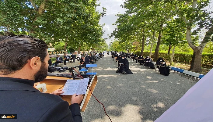 مراسم عزاداری سرور و سالار شهیدان امام حسین (ع) و یاران باوفایش با حضور مسئولین، اساتید، کارکنان و جمعی از دانشجویان در محوطه دانشگاه فرهنگیان استان آذربایجان غربی برگزار شد 4