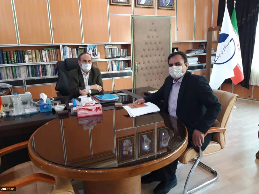 دیدار سرپرست مدیریت امور پردیس های دانشگاه فرهنگیان استان ایلام با استاندار ایلام