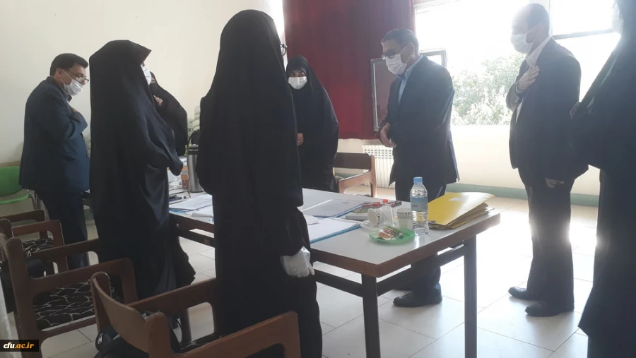 بازدید دکتر انصاری راد در خصوص فرآیند مصاحبه، جهت پذیرش داوطلبان دختر چند برابر ظرفیت دانشگاه فرهنگیان در مرکز آموزش عالی شهید شرافت 2