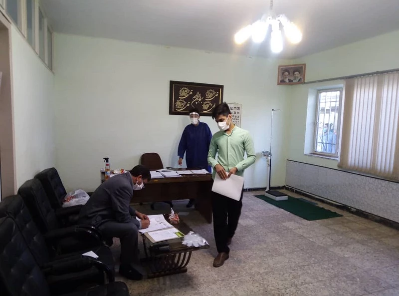 بازدید مدیر امور پردیس های دانشگاه فرهنگیان کرمانشاه از روند اجرای مصاحبه داوطلبان ورود به دانشگاه فرهنگیان 9