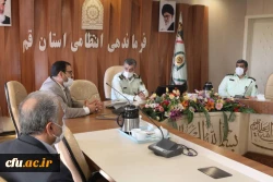 دیدار صمیمی حسن محمدپور سرپرست مدیریت امور پردیس های استان با سردار میر فیضی فرمانده انتظامی استان قم 5