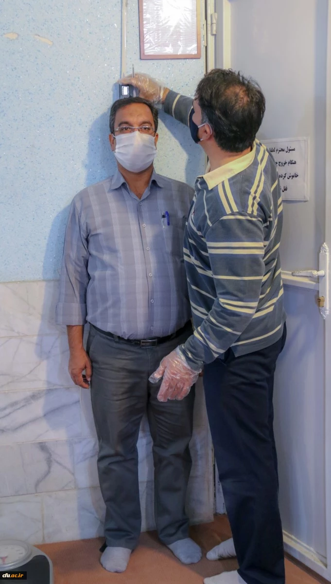 اجرای طرح غربالگری سلامت کارکنان دانشگاه فرهنگیان یزد 6