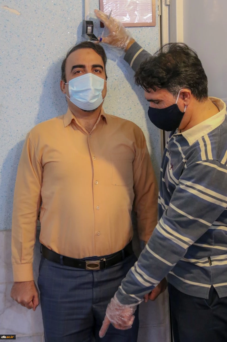 اجرای طرح غربالگری سلامت کارکنان دانشگاه فرهنگیان یزد 7
