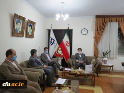  نشست دکتر صفری سرپرست  امور پردیس ها ی دانشگاه فرهنگیان گیلان با رییس مجمع خیرین حامیان دانشگاه گیلان 2