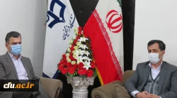  نشست دکتر صفری سرپرست  امور پردیس ها ی دانشگاه فرهنگیان گیلان با رییس مجمع خیرین حامیان دانشگاه گیلان 3