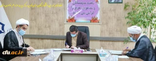 انعقاد تفاهم نامه بین دانشگاه فرهنگیان استان قزوین و مرکز مدیریت حوزه علمیه خواهران