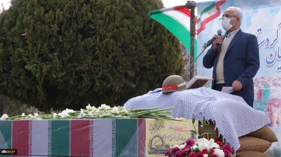 مراسم تشییع و تدفین شهدای گمنام در دانشگاه فرهنگیان کردستان 12