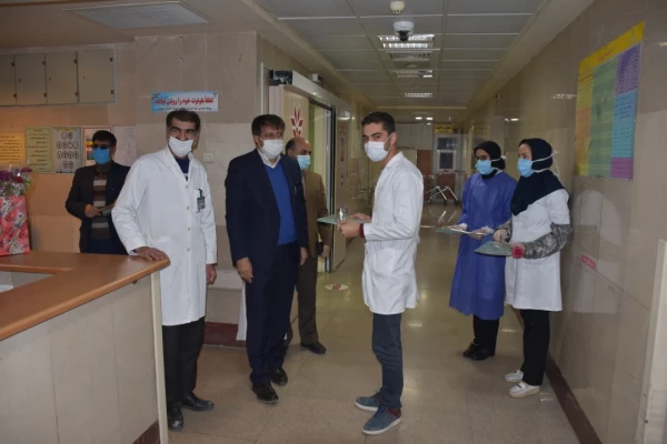 تقدیر رییس دانشگاه فرهنگیان استان چهارمحال و بختیای از پرستاران و کادر درمان 3