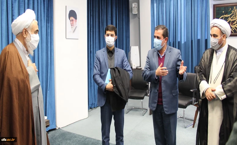 دیدار رییس بسیج اساتید دانشگاه فرهنگیان کشور با نماینده مقام معظم رهبری و سپاه صاحب الامر (عج) در استان قزوین 7