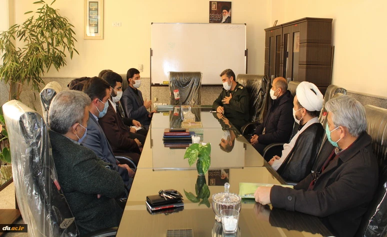 دیدار رییس بسیج اساتید دانشگاه فرهنگیان کشور با نماینده مقام معظم رهبری و سپاه صاحب الامر (عج) در استان قزوین 9