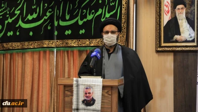 حجت الاسلام والمسلمین دادگر در همایش سراسری مجازی «مکتب تربیتی شهید حاج قاسم سلیمانی» در دانشگاه فرهنگیان:

تبیین عالمانه تفکر، بینش و نظریه مقاومت و مکتب شهید سلیمانی، در برابر ارباب داعش، آمریکای جنایتکار، نیازمند ساعت ها تفکر، مطالعه و کار و تالیف و تصنیف است